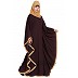 Kaftan abaya in dual color- Brown-Sand Kaftan abaya in dual color- Brown-Sand